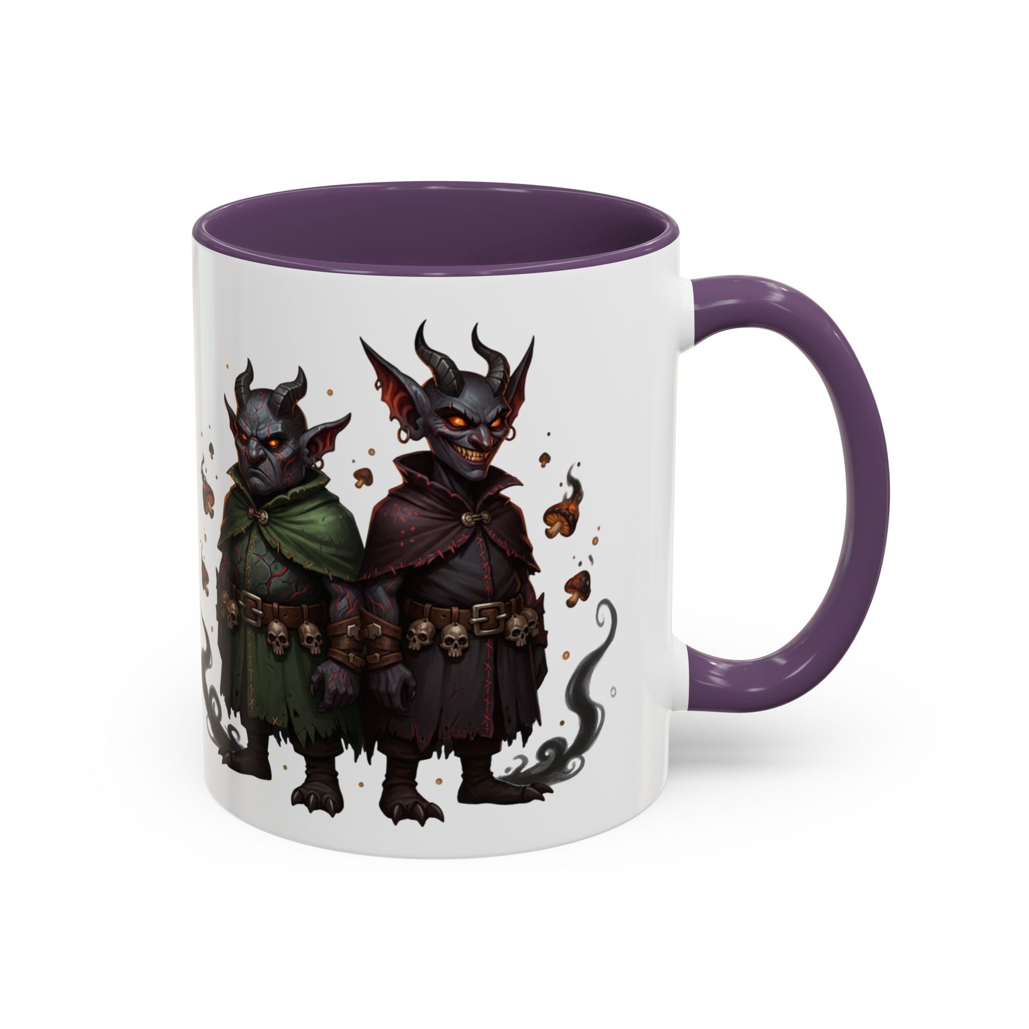 Demon Rogue Duo Coffee Mug – Fantasy RPG Goblin Warlock Design (11/15oz)