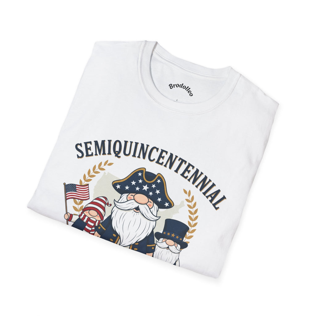 Semiquincentennial 250th USA Gnome T-Shirt — Patriotic Independence Day Tee