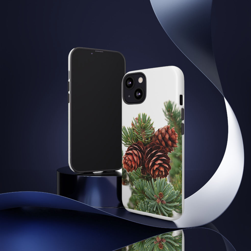 Pinecone Tough Phone Case — Protective Botanical Phone Cover