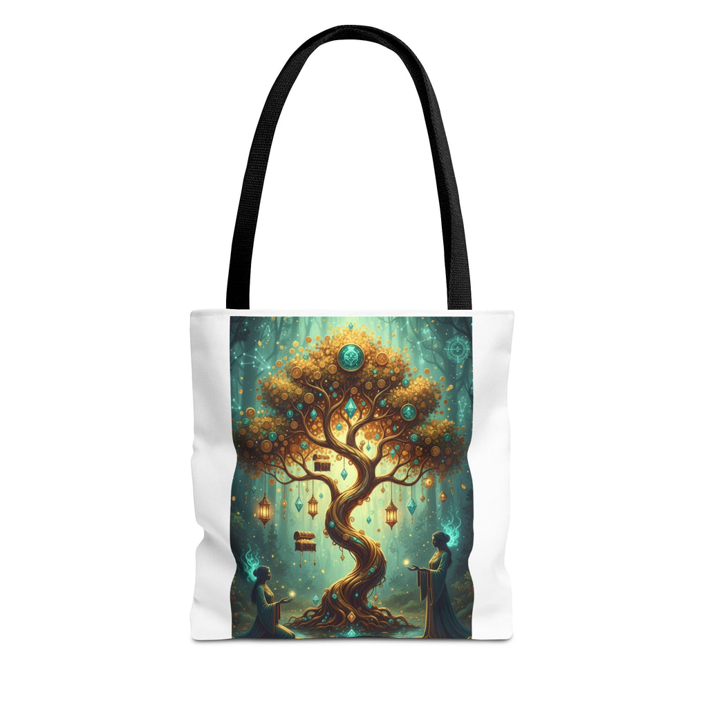 Enchanted Tree Tote Bag — Magical Night Forest Art AOP