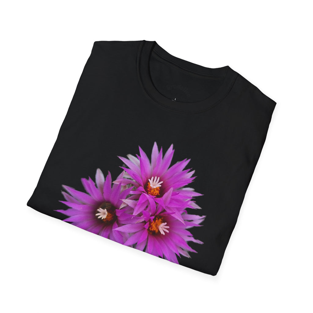 Purple Cactus Flower T-Shirt — Vibrant Desert Bloom Tee