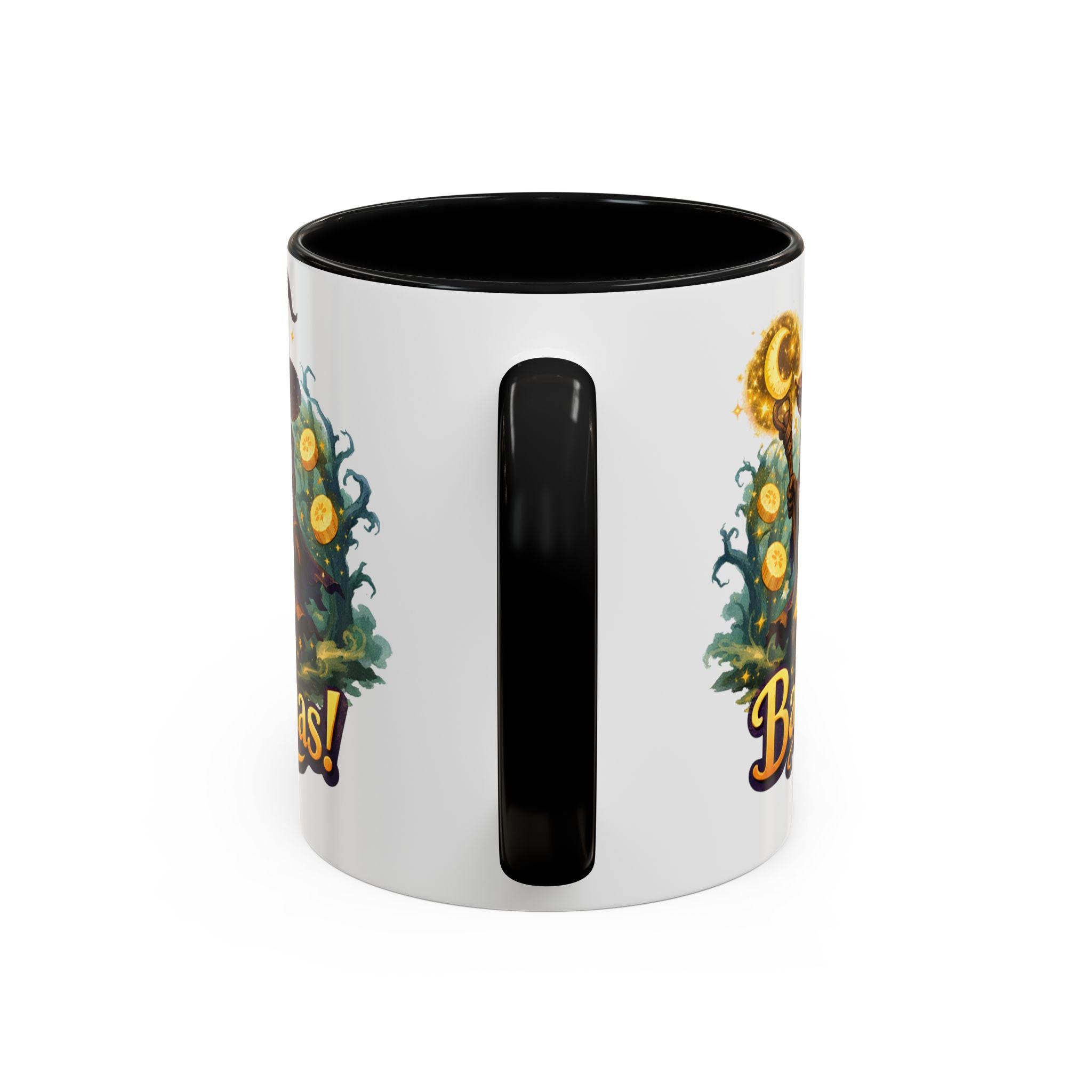 Going Bananas! Witch Banana Accent Coffee Mug — Fun Halloween Coffee Cup (11/15oz)