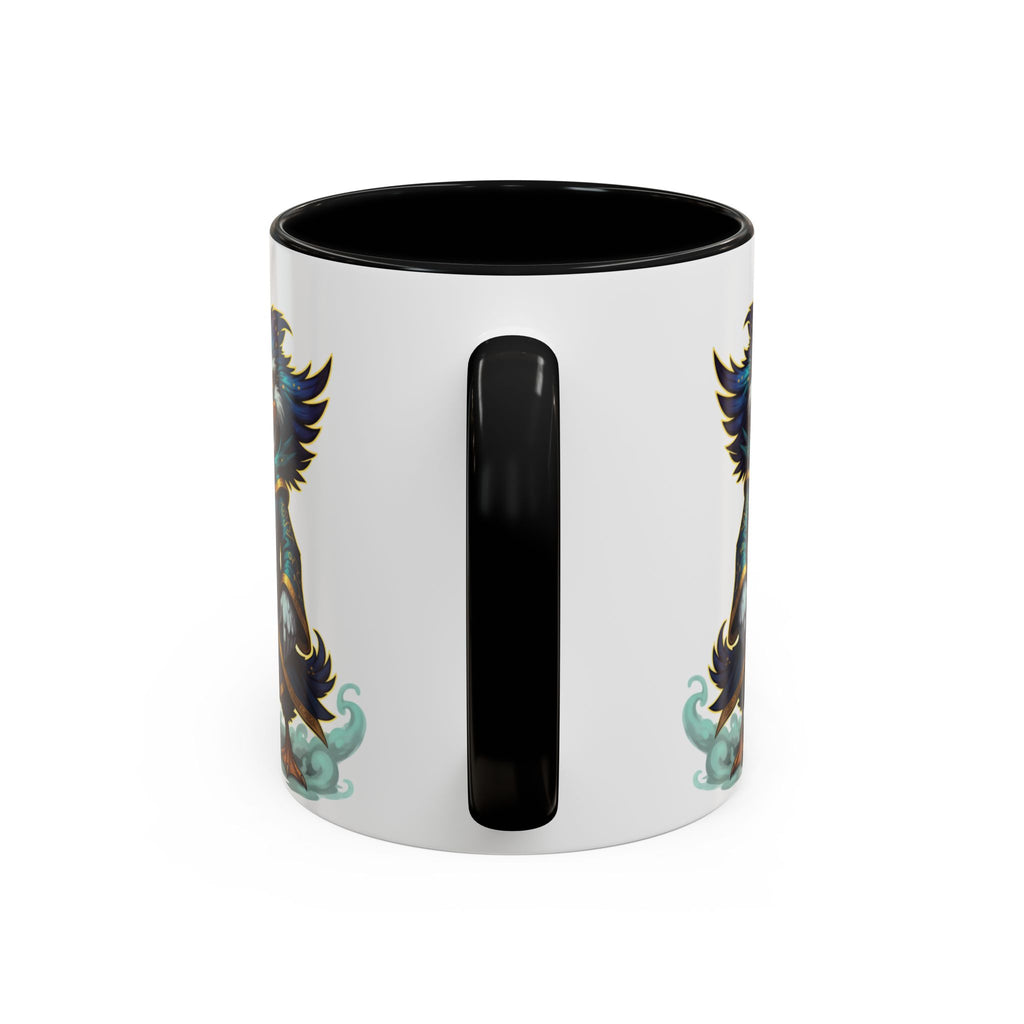 Mage Duck Coffee Mug — Fantasy Wizard Duck Illustration Accent Mug (11/15oz)