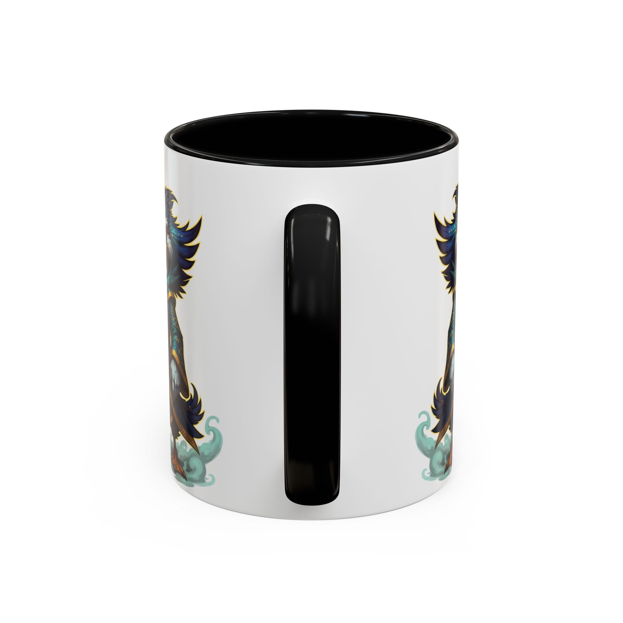 Mage Duck Coffee Mug — Fantasy Wizard Duck Illustration Accent Mug (11/15oz)