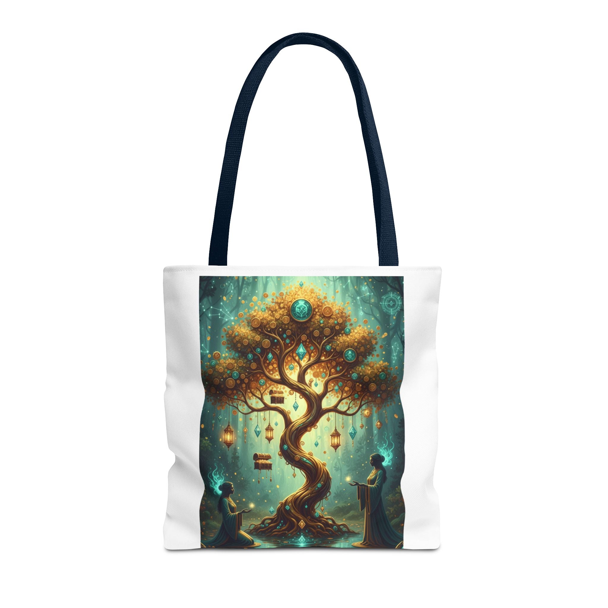 Enchanted Tree Tote Bag — Magical Night Forest Art AOP