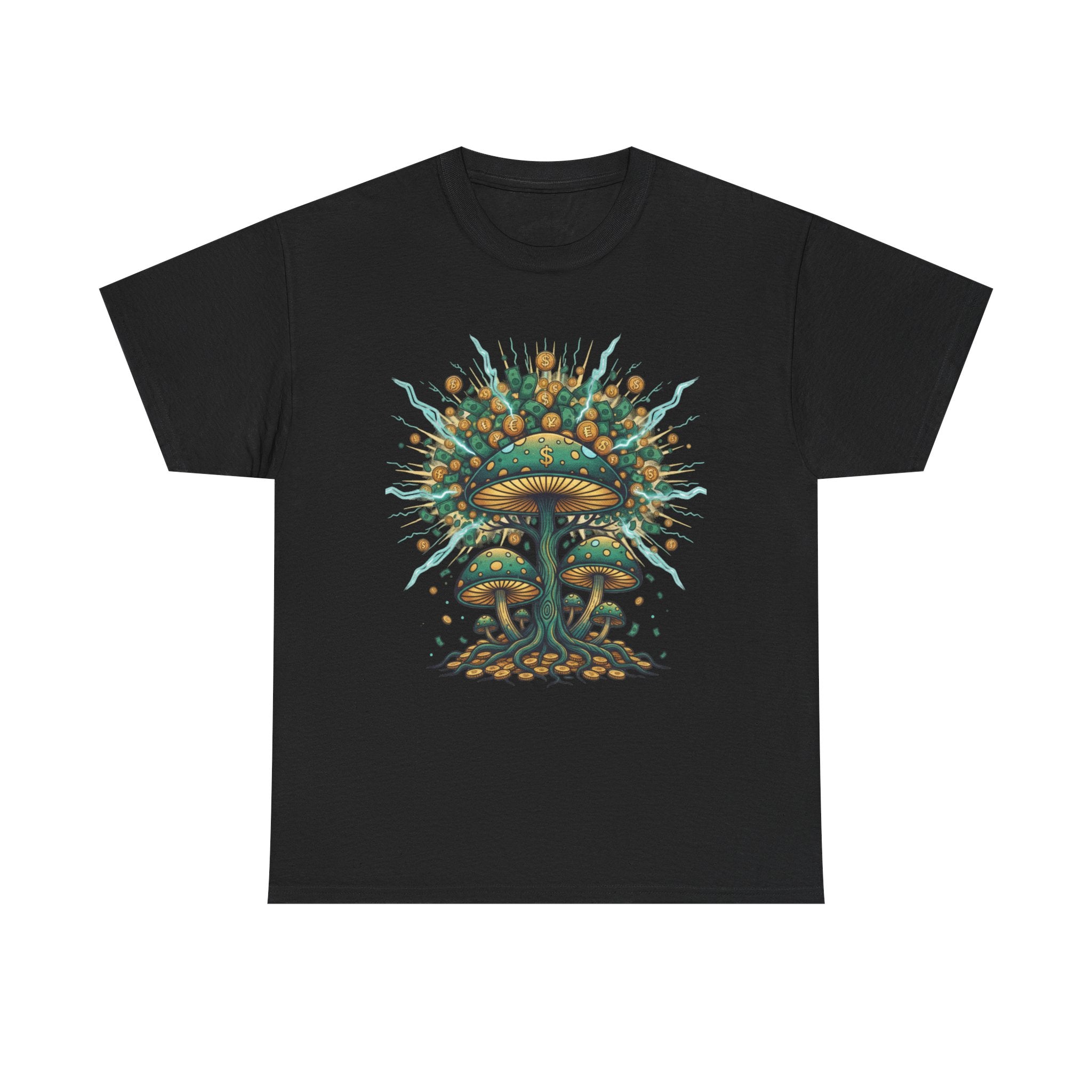 Mushroom Tree Graphic Tee — Psychedelic Nature Art T-Shirt