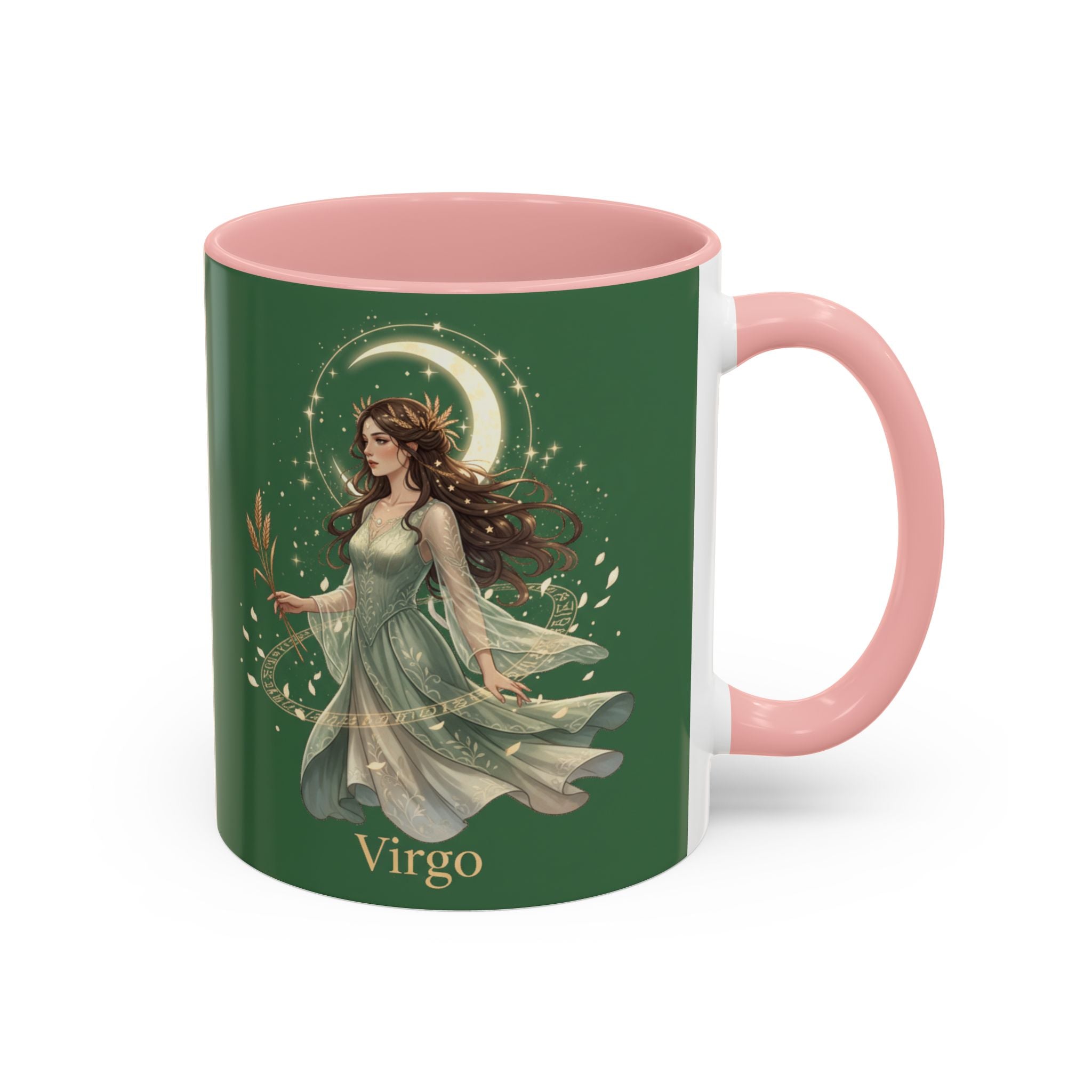 Virgo Zodiac Accent Coffee Mug — Astrological Virgo Gift (11/15oz)