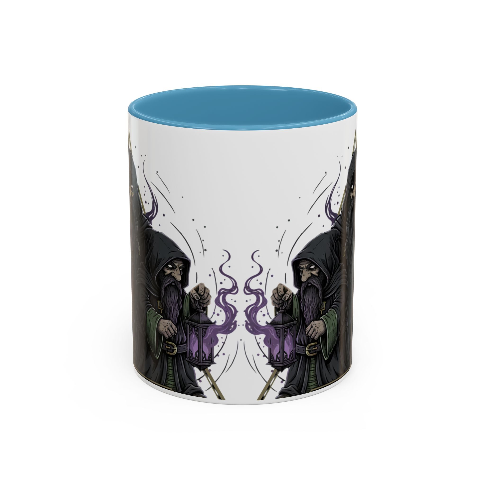 Grim Sorcerer Accent Coffee Mug – Witchy Wizard Magic 11/15oz