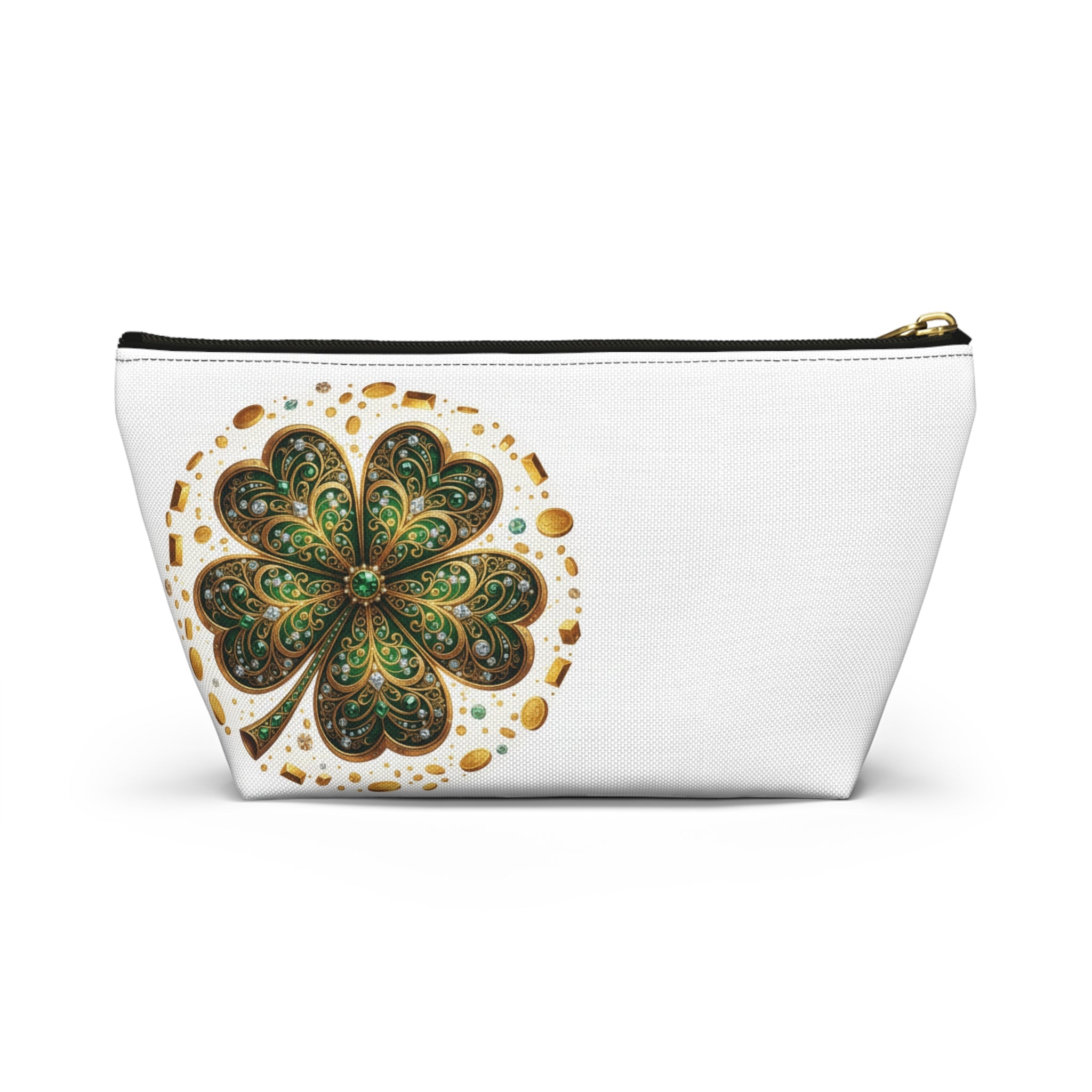 Clover Accessory Pouch — St. Patrick’s Day Shamrock Makeup Bag