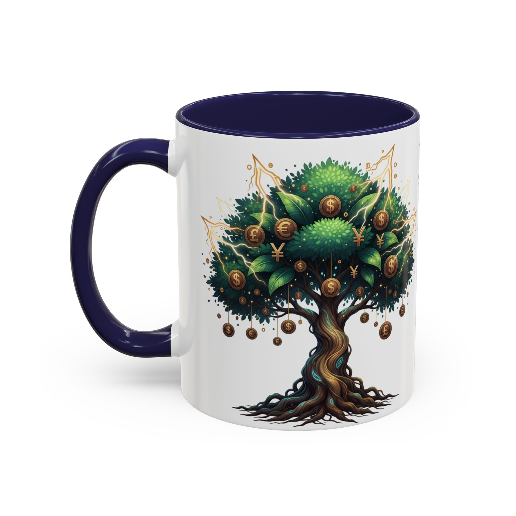 Accent Mug — Money Flows to Me Tree of Abundance Coffee Cup (11/15oz)