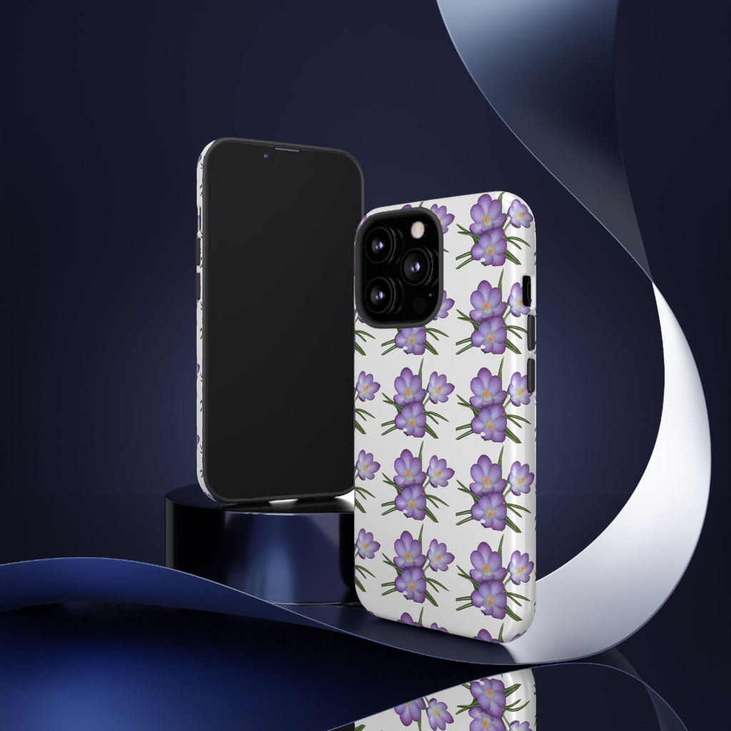 Tough Case — Purple Floral Phone Case
