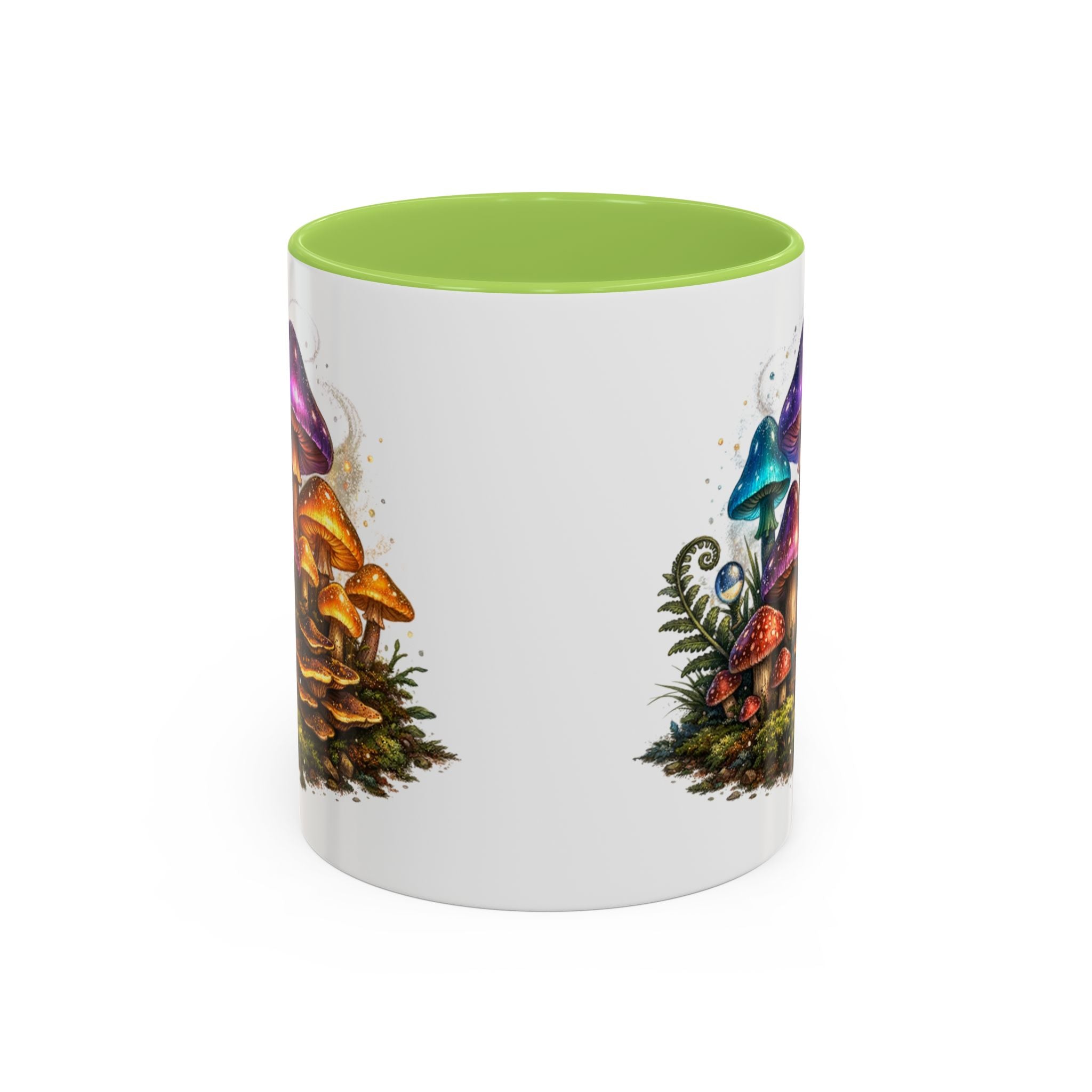 Colorful Fantasy Mushroom Coffee Mug — Accent Ceramic 11/15oz