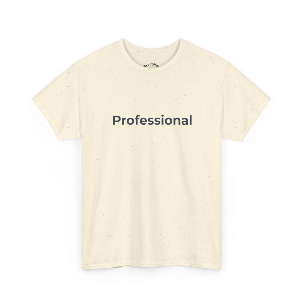 Professional T‑Shirt — Minimalist White Tee with 'Professional' Text