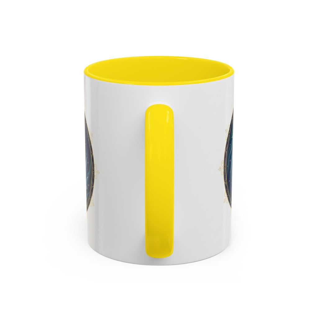 Koi Yin Yang Coffee Mug — Celestial Fish Moon Ceramic Accent Mug (11/15oz)