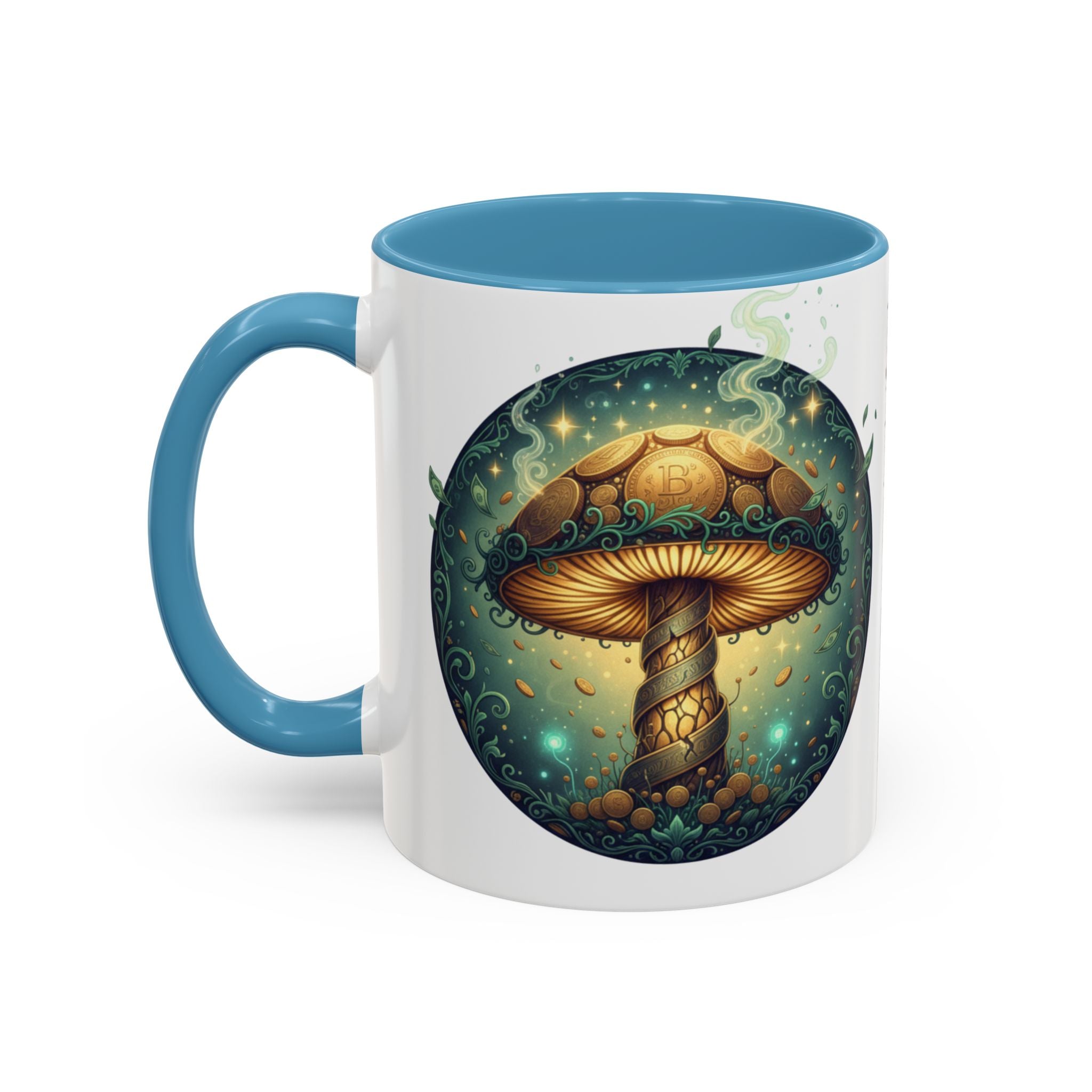 Mushroom Alchemy Coffee Mug — "Money flows to me freely, given, and in abundance" (11/15oz)