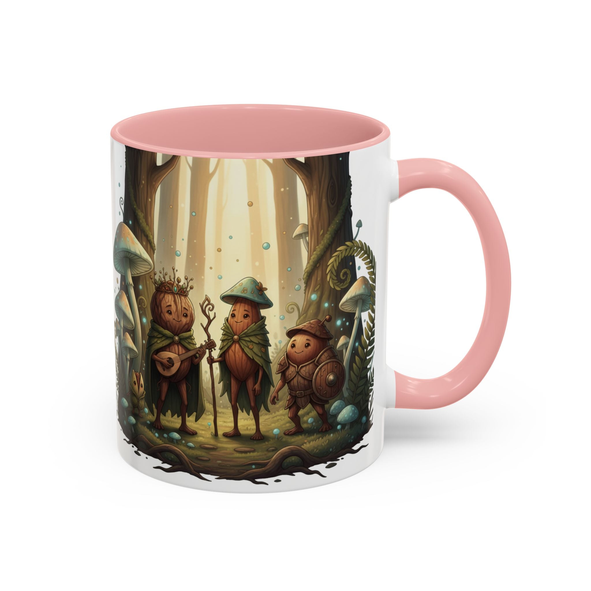 Whimsical Forest Mushroom Mug — Cute Woodland Gnome Coffee Cup