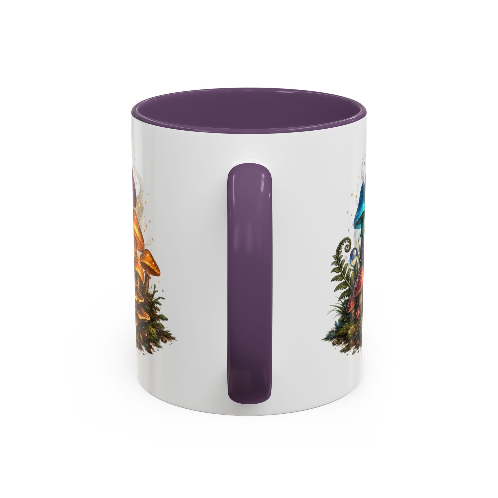 Colorful Fantasy Mushroom Coffee Mug — Accent Ceramic 11/15oz