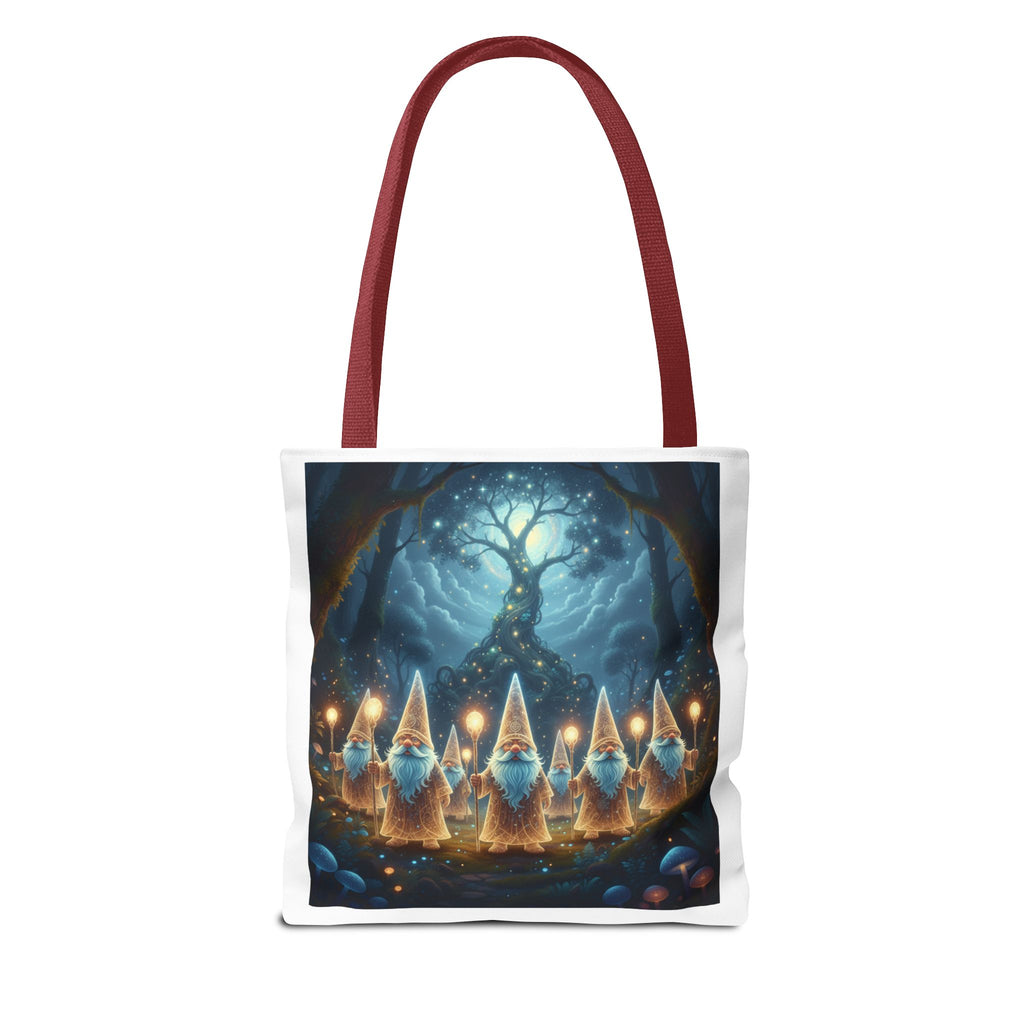 Mystical Gnome Forest Tote Bag — Candlelight Woodland Magic AOP