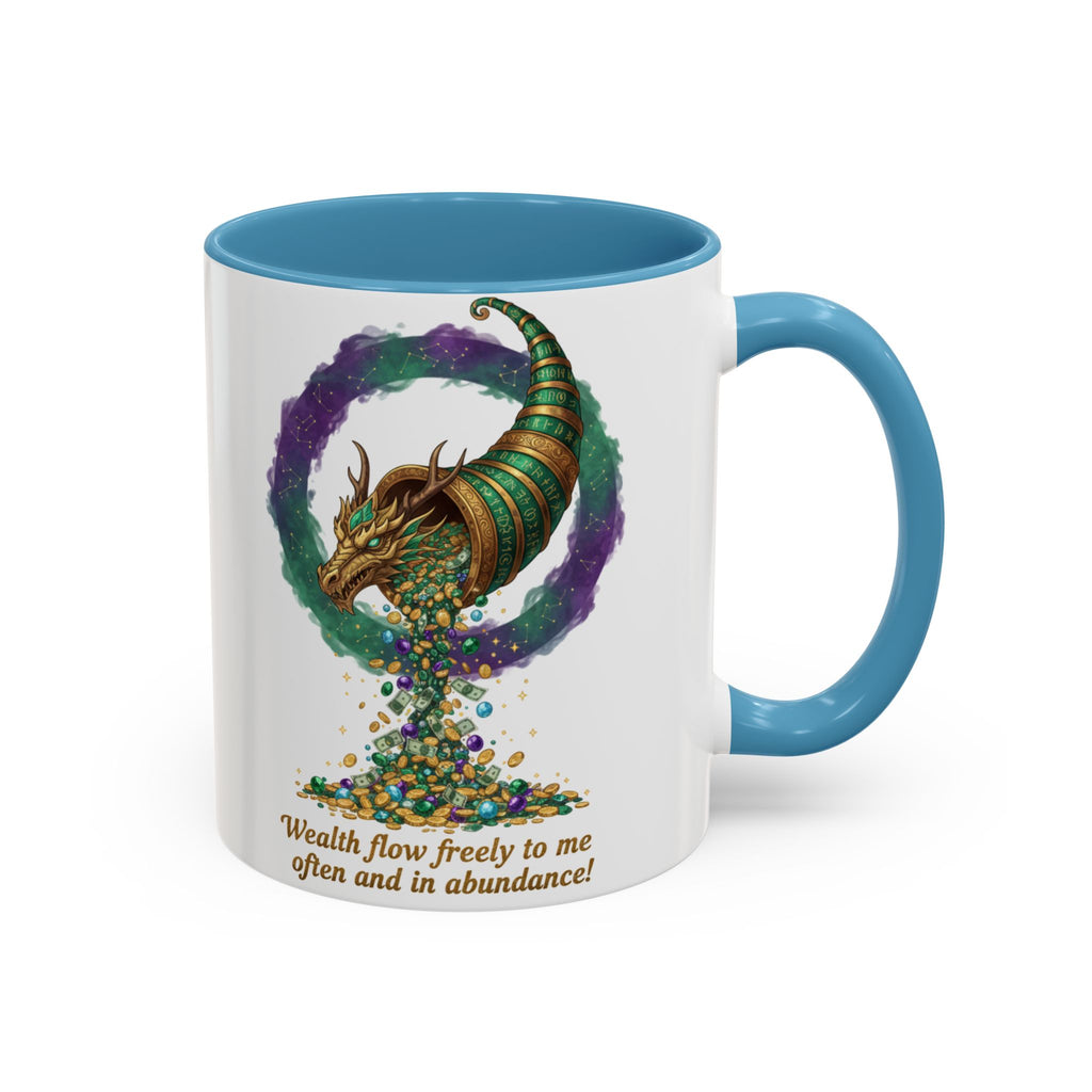 Cornucopia Wealth Coffee Mug — "Wealth flow freely to me often and in abundance!"