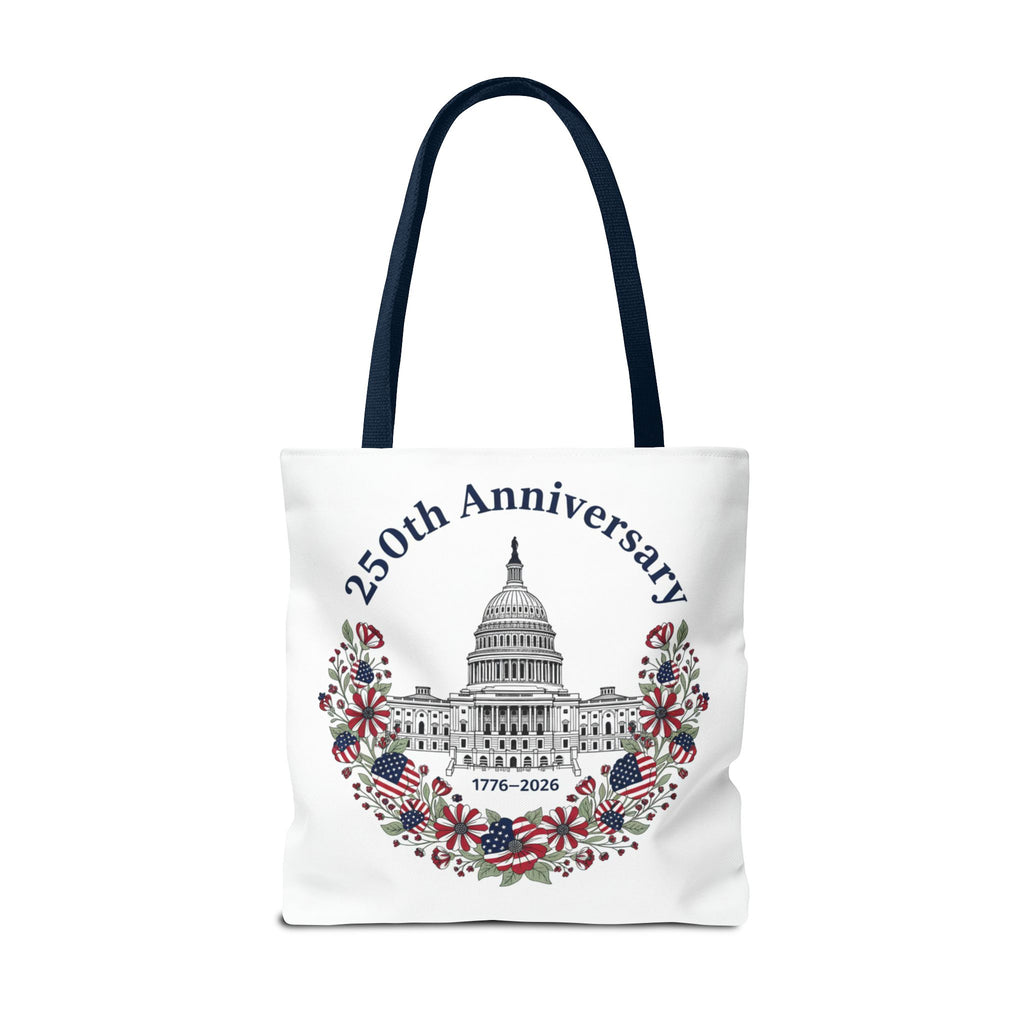 250th Anniversary Capitol Tote Bag — Patriotic USA Commemorative Tote (1776–2026)