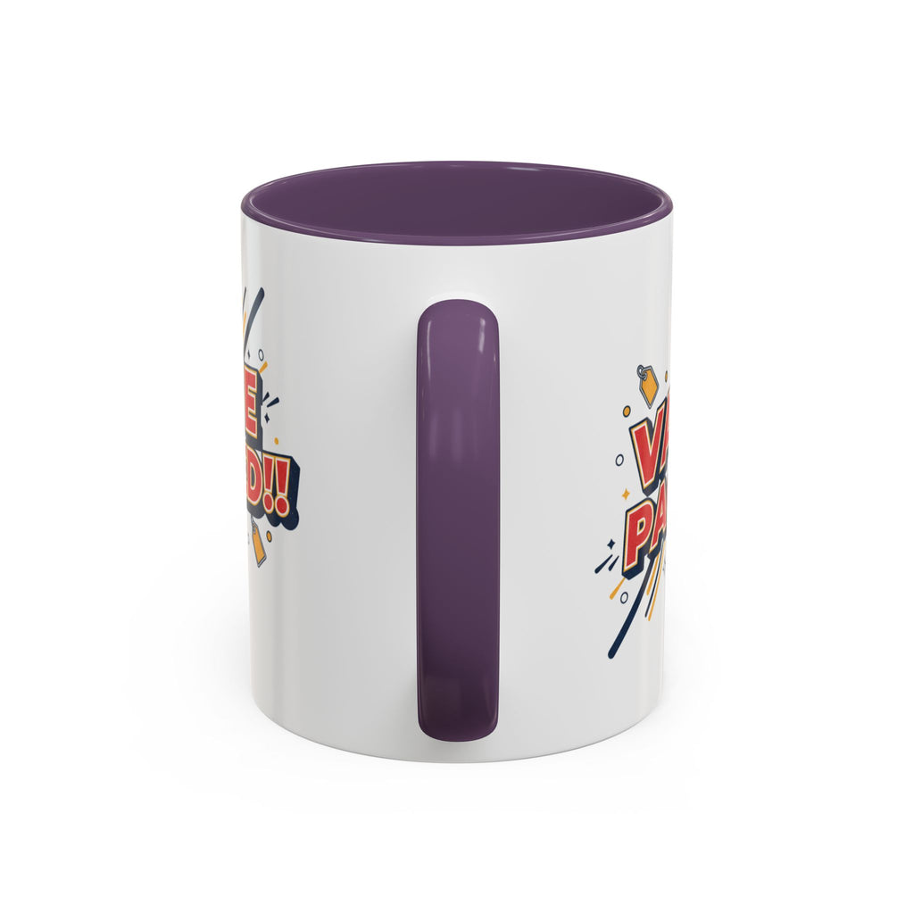 Value Packed!! Accent Coffee Mug — Bold Retro Comic Graphic (11/15 oz)