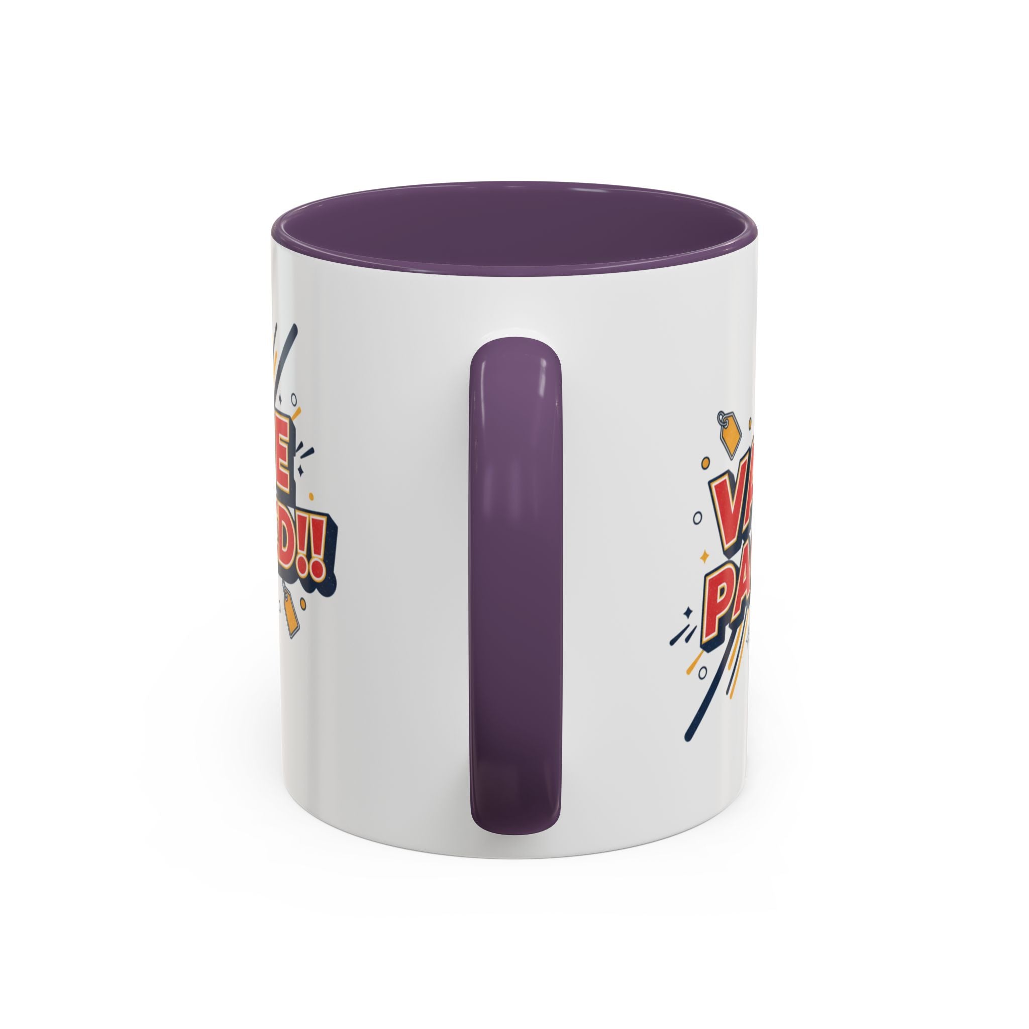 Value Packed!! Accent Coffee Mug — Bold Retro Comic Graphic (11/15 oz)