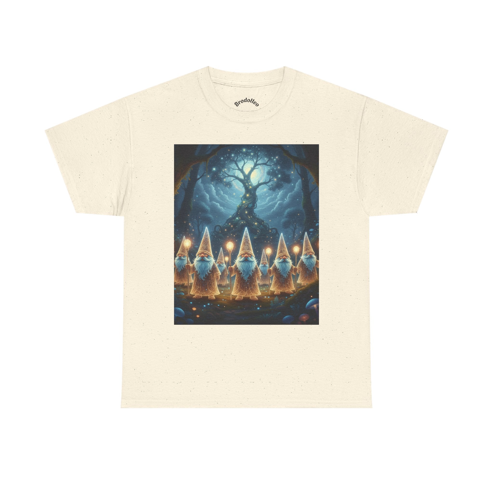 Gnome Lanterns Tee — Whimsical Forest Gnomes Nightlight T-Shirt