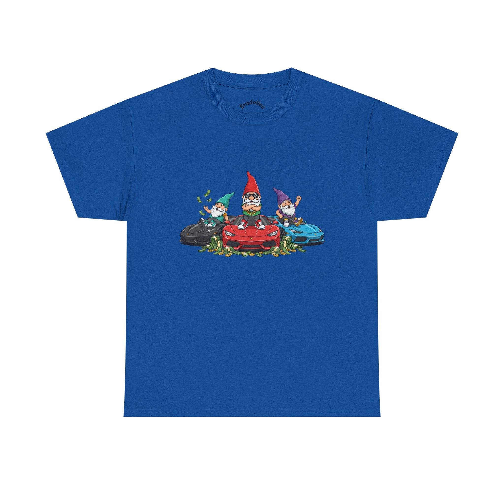 Gnome Race Car Tee — Cute Gnome Driving Cars Graphic T-Shirt