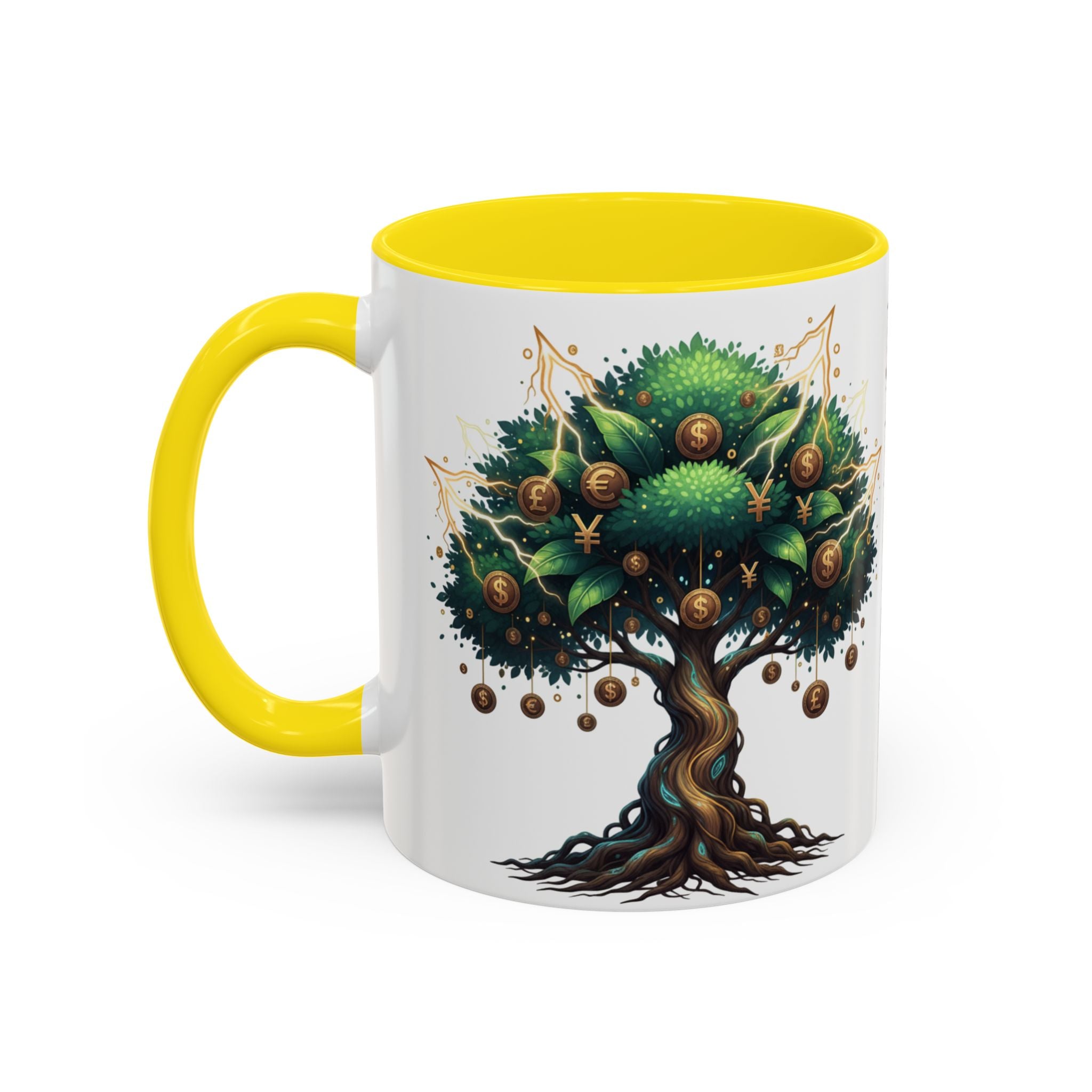 Accent Mug — Money Flows to Me Tree of Abundance Coffee Cup (11/15oz)