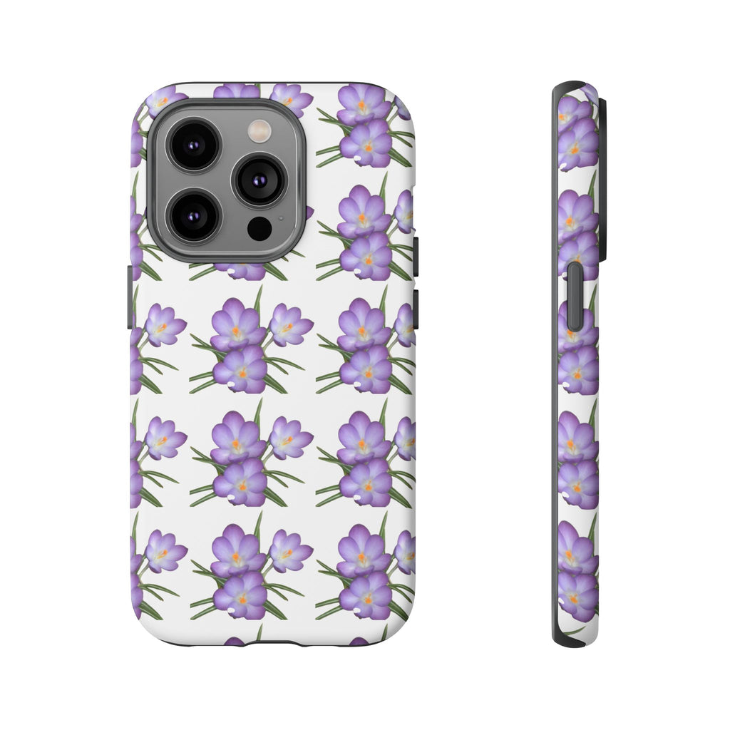 Tough Case — Purple Floral Phone Case