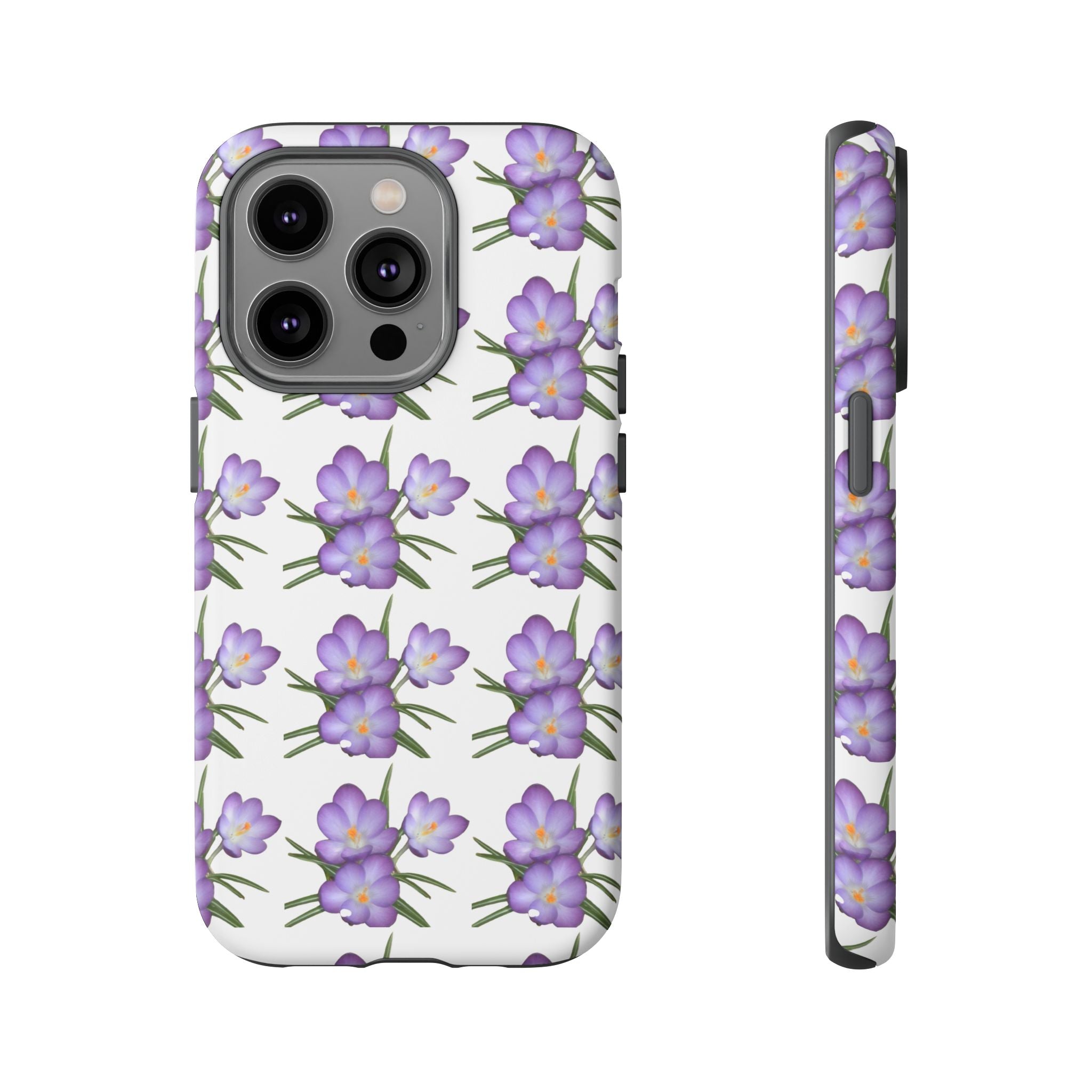 Tough Case — Purple Floral Phone Case