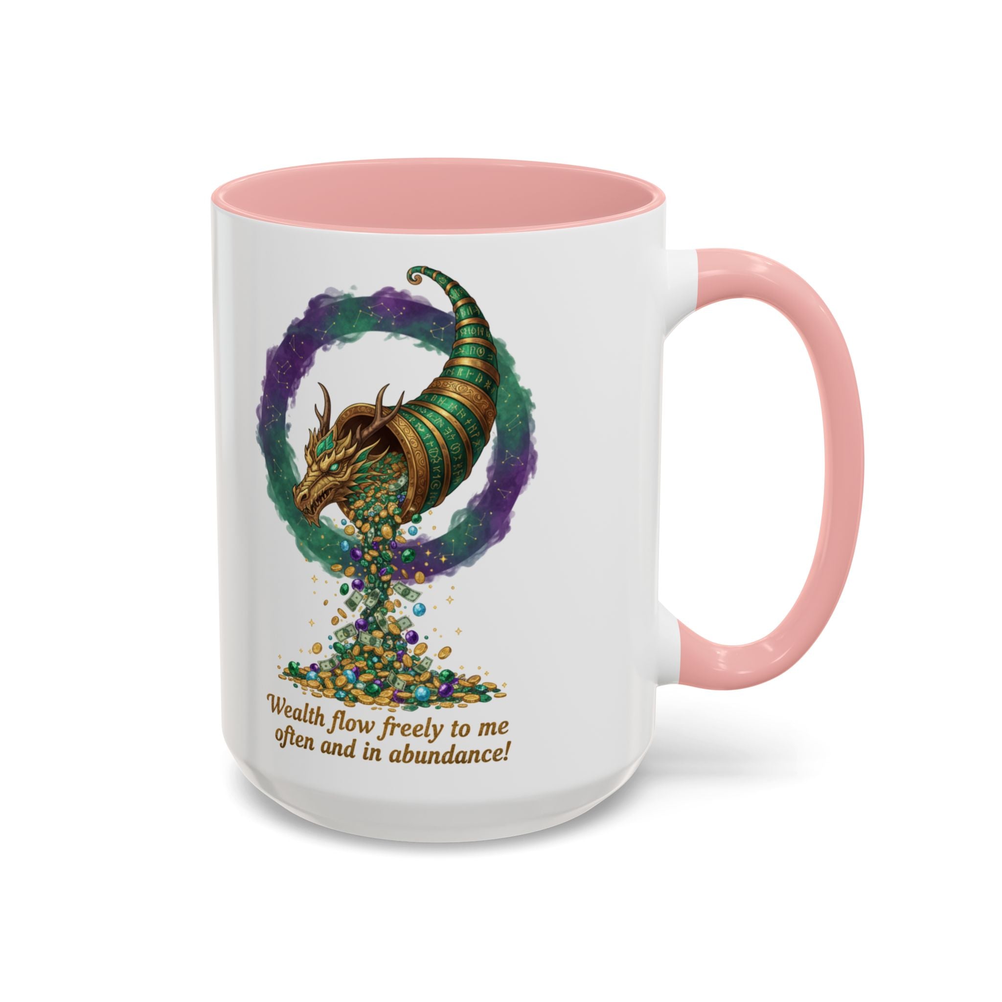 Cornucopia Wealth Coffee Mug — "Wealth flow freely to me often and in abundance!"