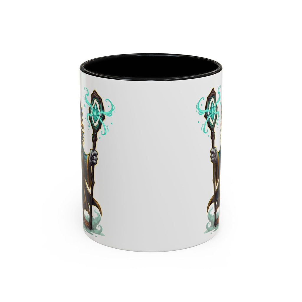 Mage Duck Coffee Mug — Fantasy Wizard Duck Illustration Accent Mug (11/15oz)