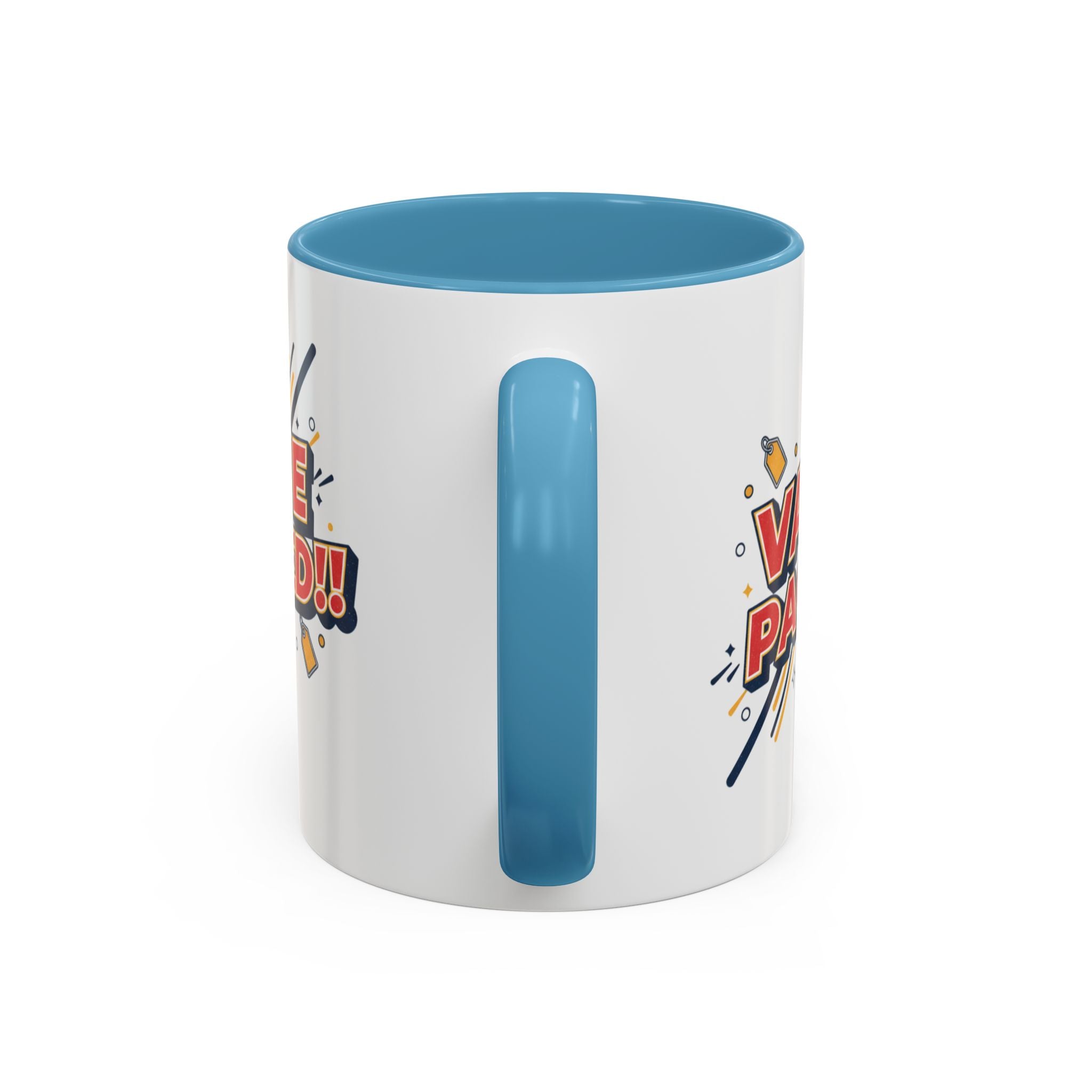 Value Packed!! Accent Coffee Mug — Bold Retro Comic Graphic (11/15 oz)
