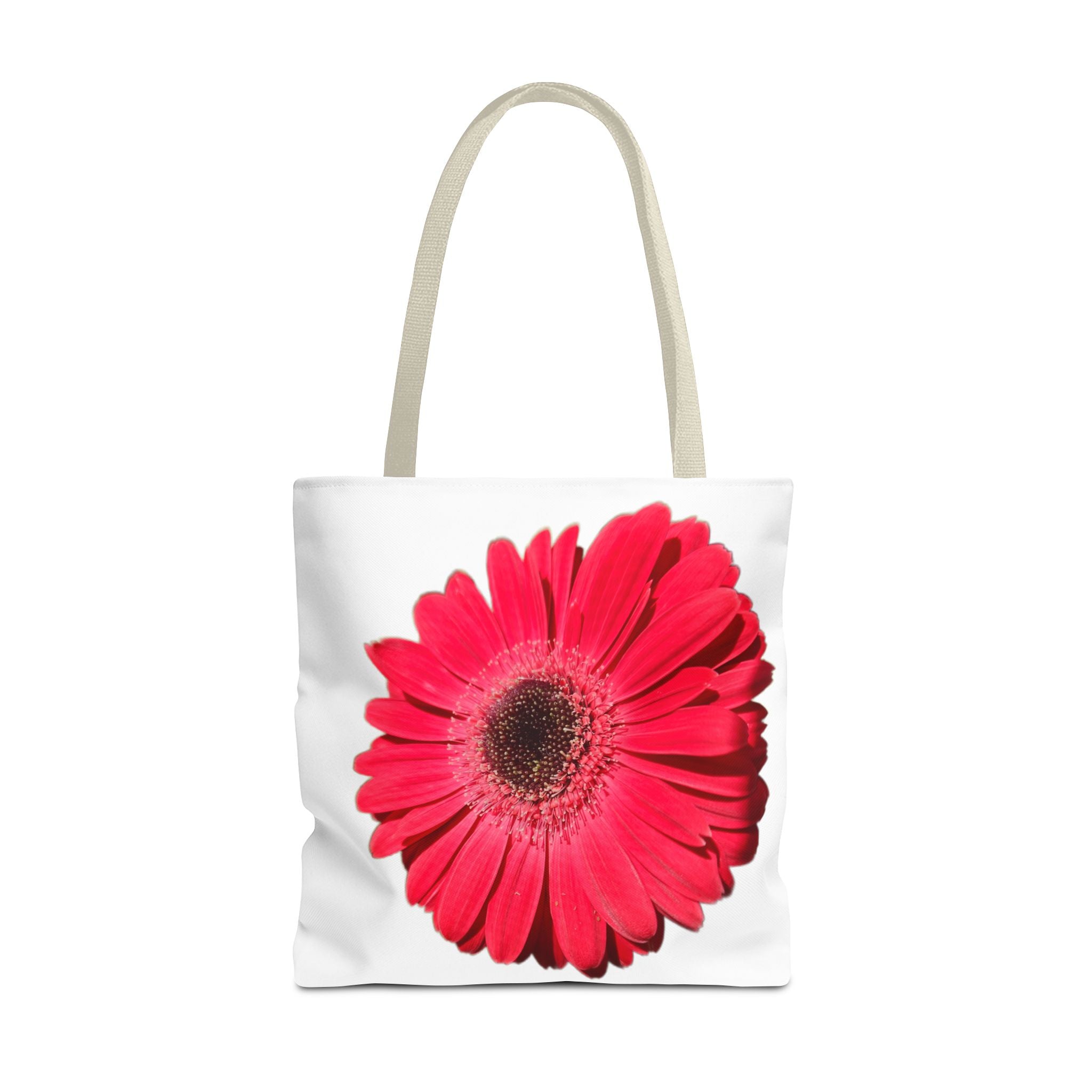 Pink Gerbera Tote Bag - Floral All-Over Print Beach & Market Tote