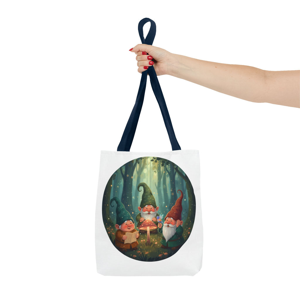 Gnome Forest Tote Bag — Magical Woodland Gnomes All-Over Print