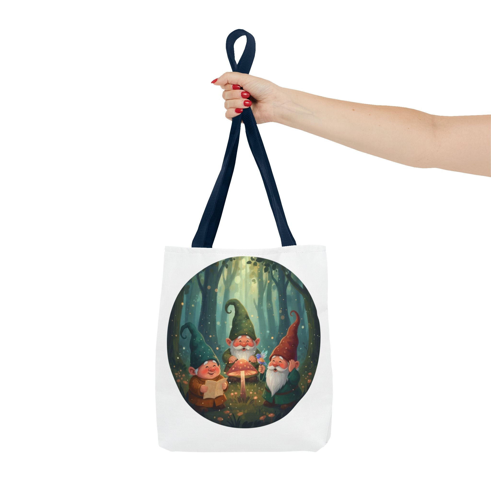 Gnome Forest Tote Bag — Magical Woodland Gnomes All-Over Print
