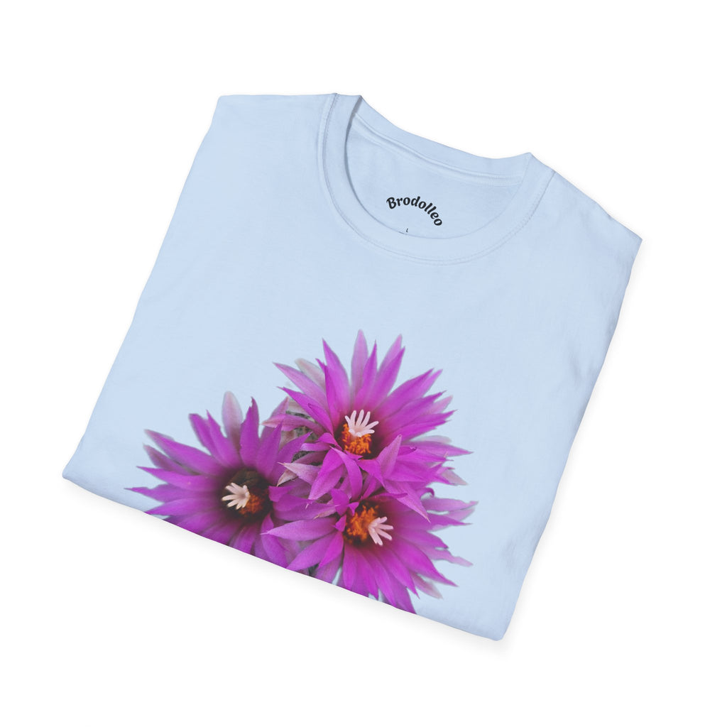 Purple Cactus Flower T-Shirt — Vibrant Desert Bloom Tee