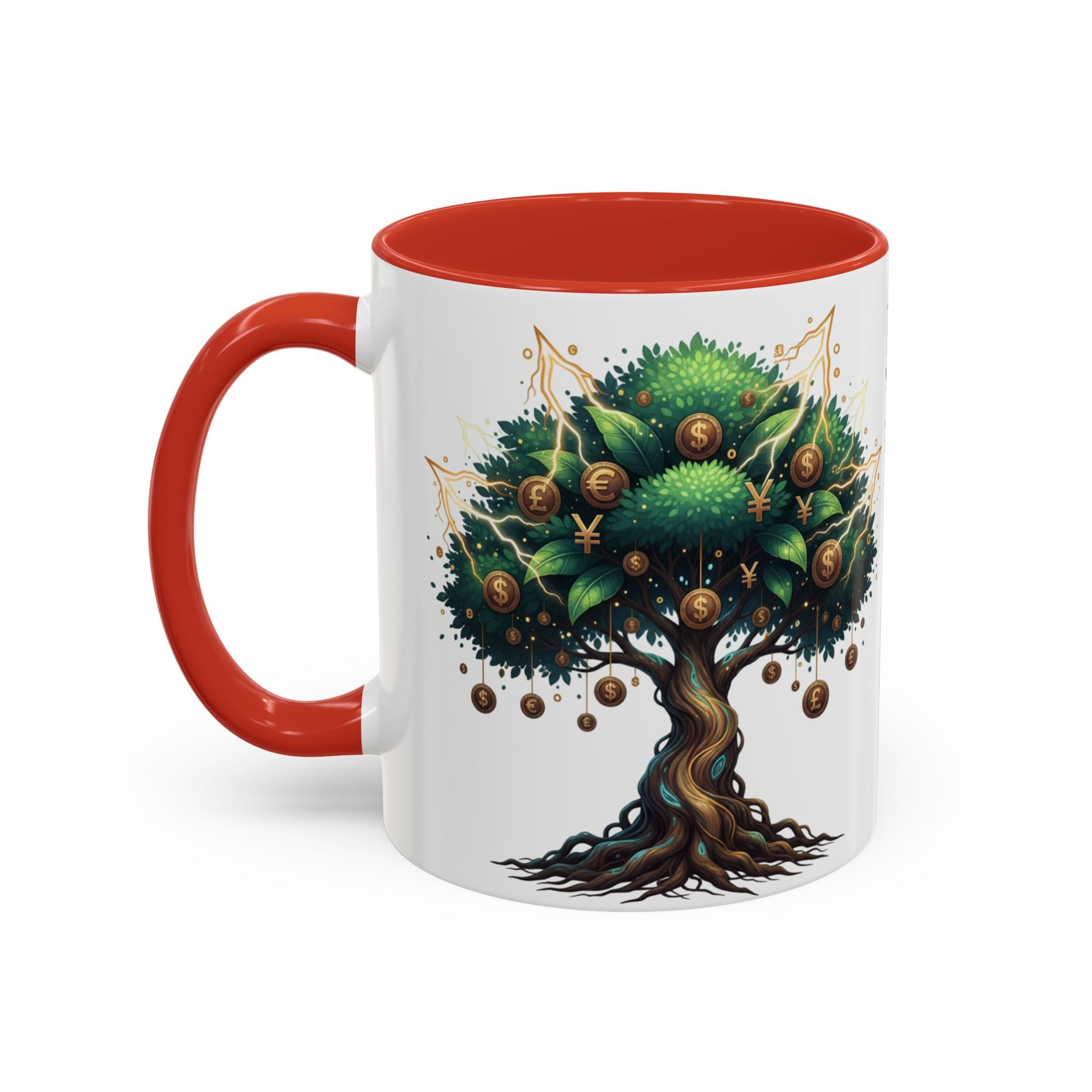 Accent Mug — Money Flows to Me Tree of Abundance Coffee Cup (11/15oz)