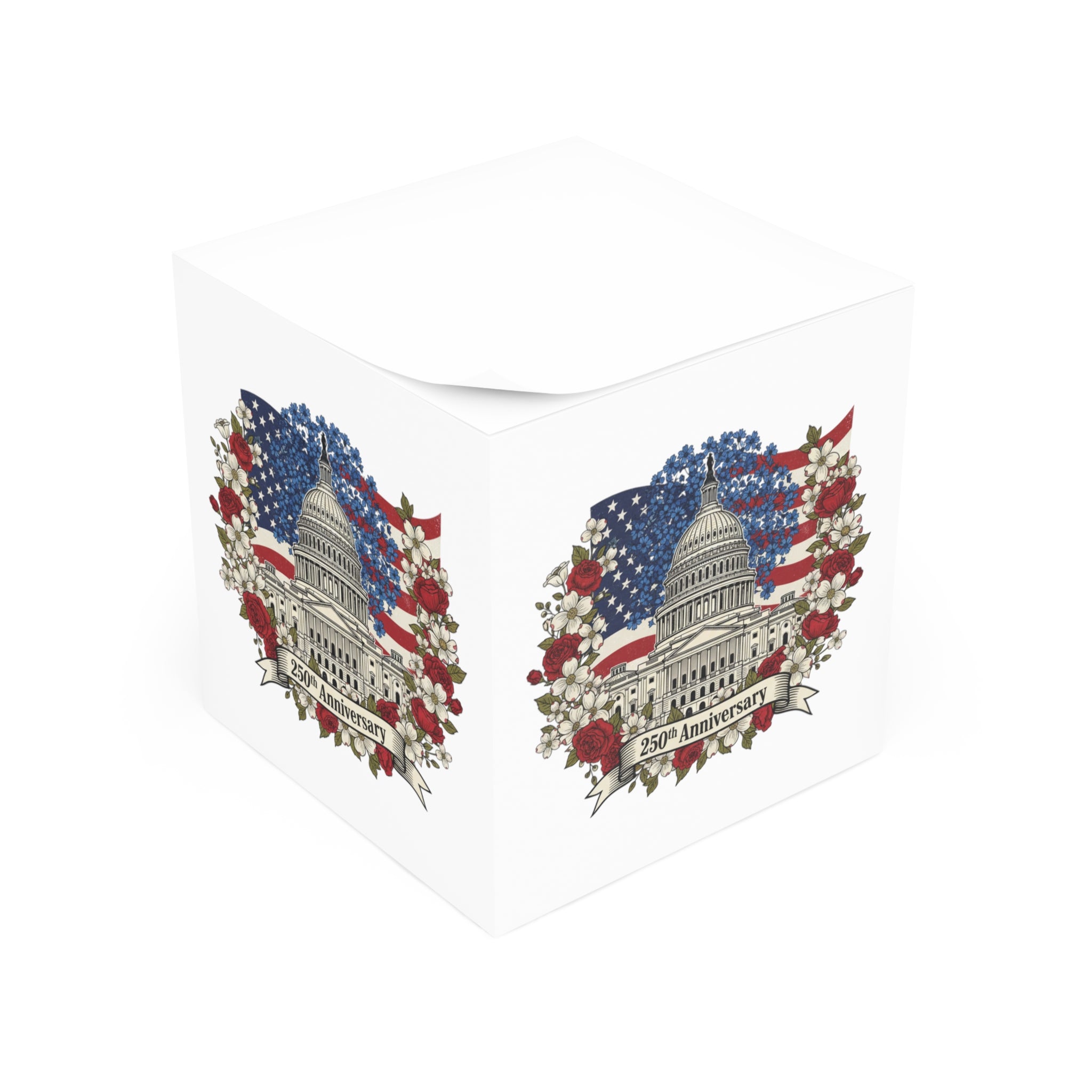 Capitol 250th Anniversary Note Cube – Patriotic Desk Memo Cube