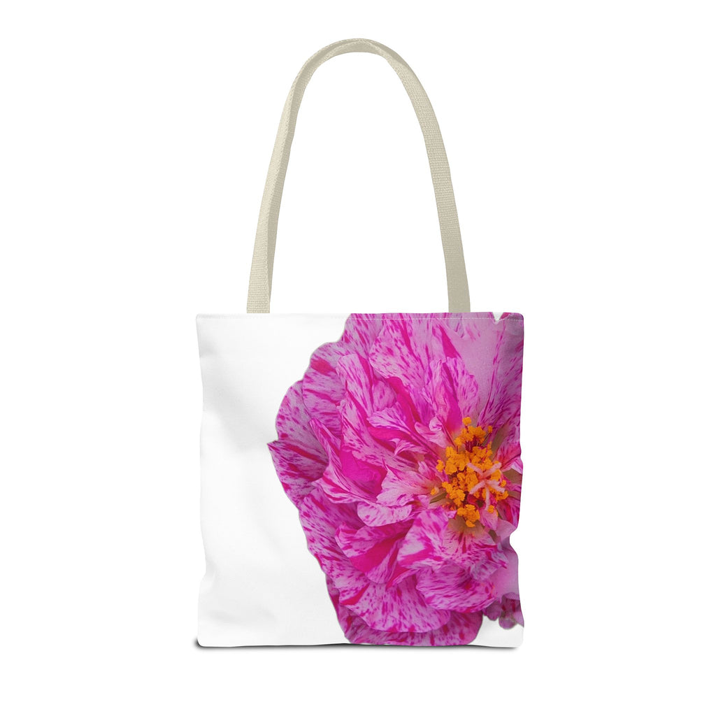 Pink Peony Floral Tote Bag — Bright Bloom All-Over Print