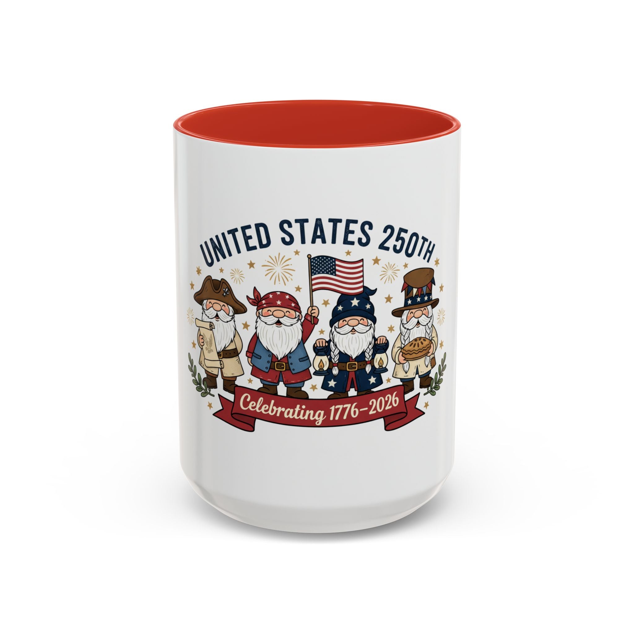 United States 250th Gnome Coffee Mug — Celebrating 1776–2026