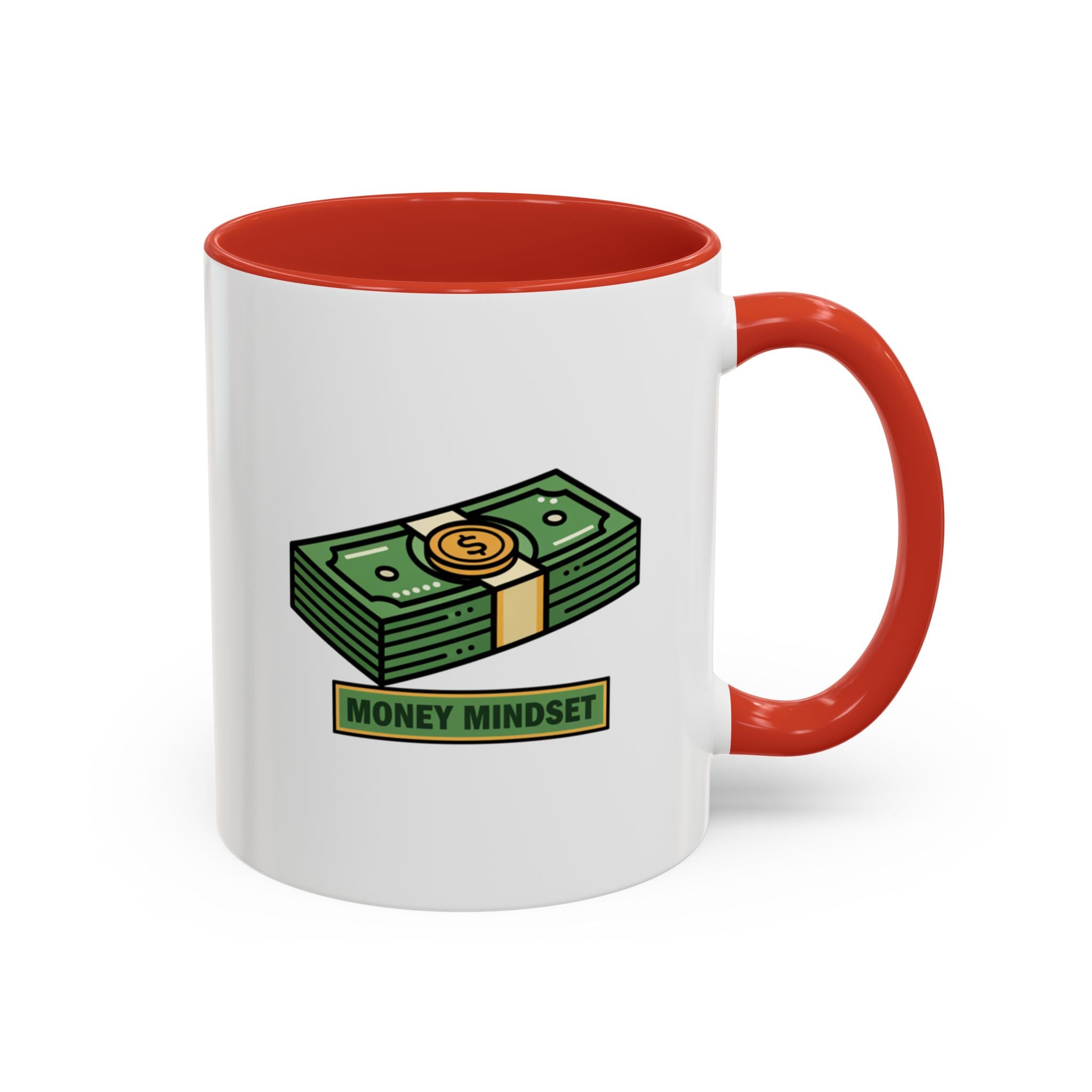 Money Mindset Coffee Mug — Stack of Cash Accent Mug (11/15oz)