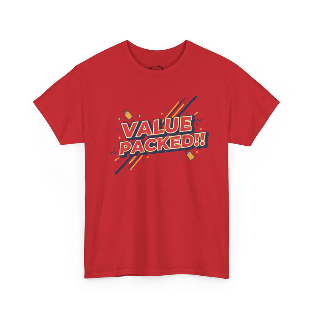 Value Packed! Graphic Tee — Retro Comic Style Casual T‑Shirt