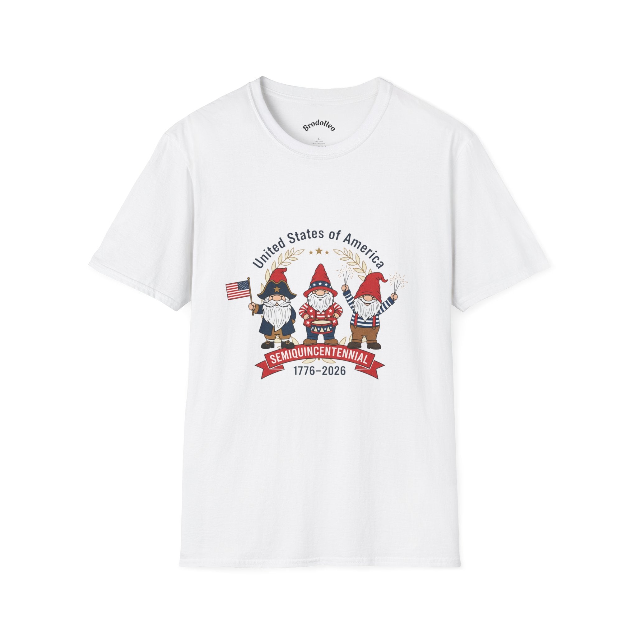 Semiquincentennial Gnome T-Shirt – 1776–2026 USA Independence Celebration