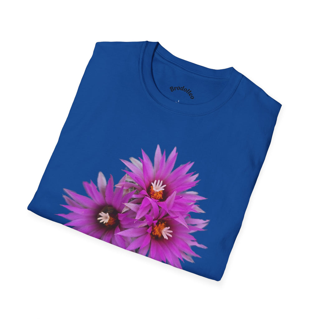 Purple Cactus Flower T-Shirt — Vibrant Desert Bloom Tee