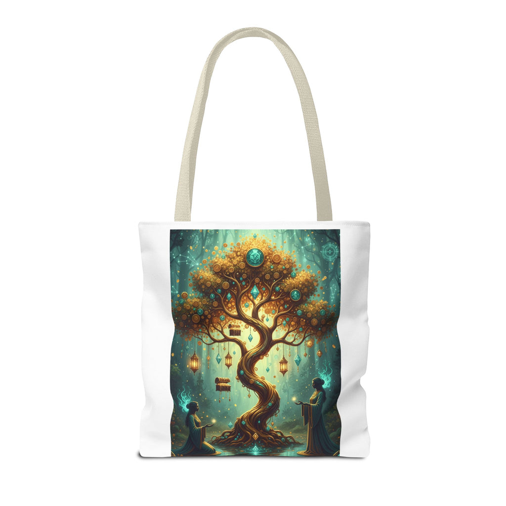 Enchanted Tree Tote Bag — Magical Night Forest Art AOP
