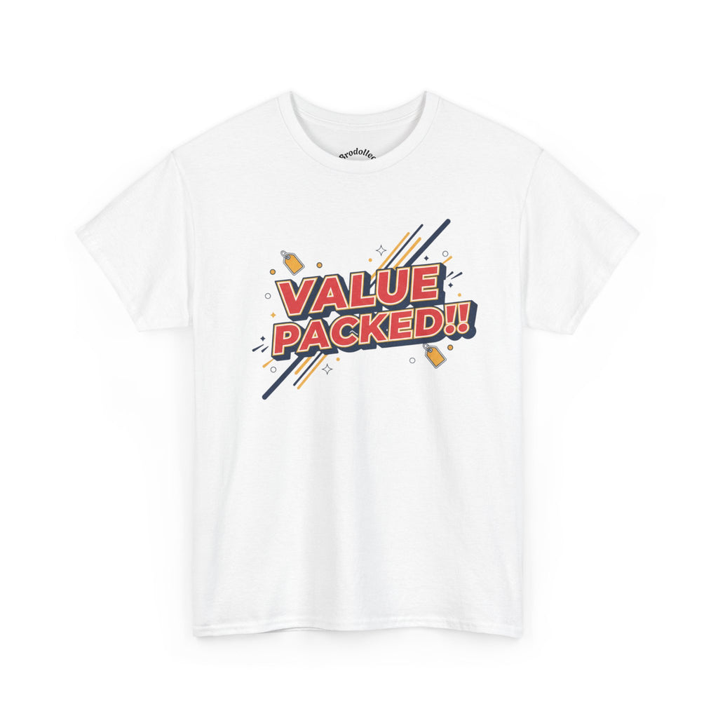 Value Packed! Graphic Tee — Retro Comic Style Casual T‑Shirt
