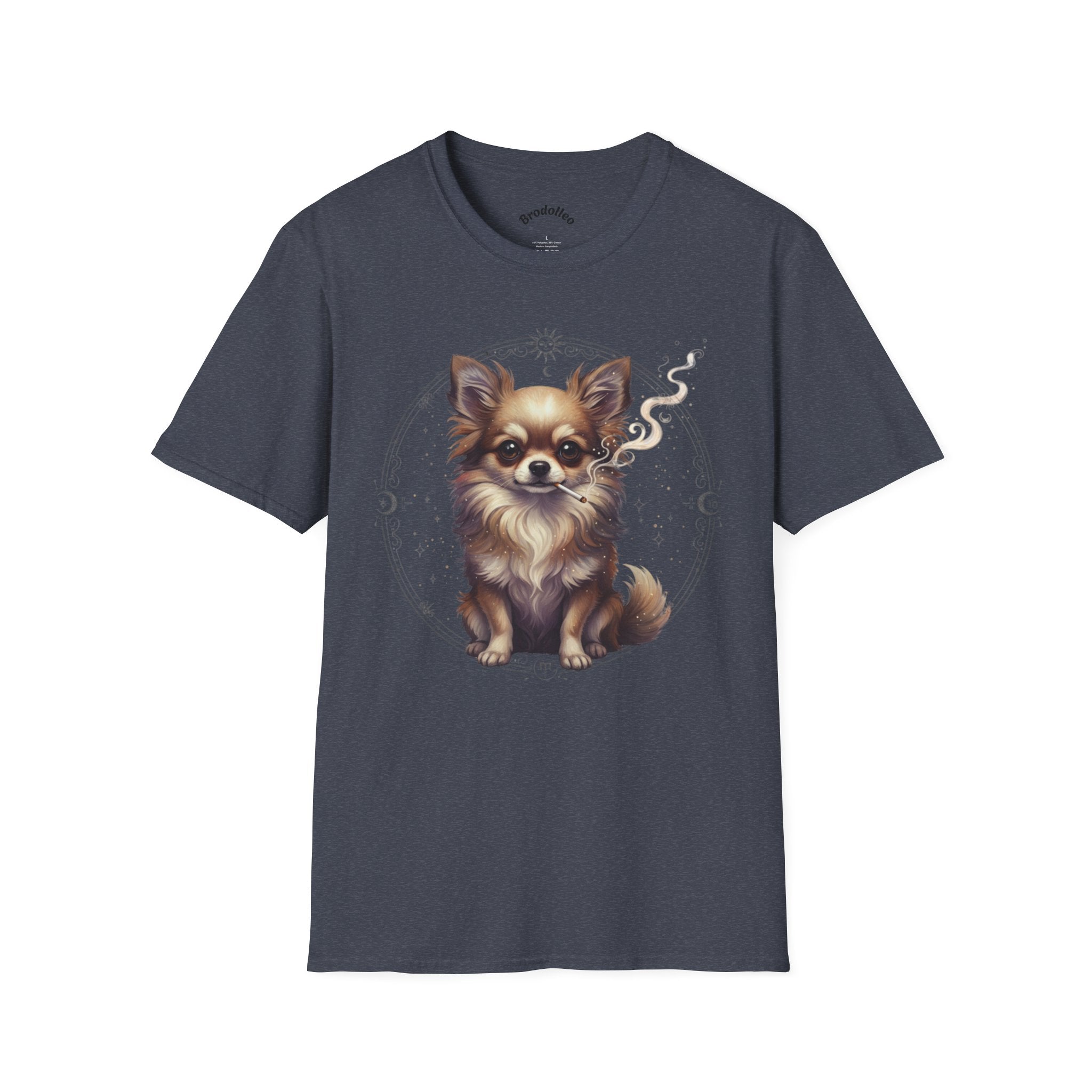 Chihuahua Portrait T-Shirt — Cute Long-Haired Dog Graphic Tee