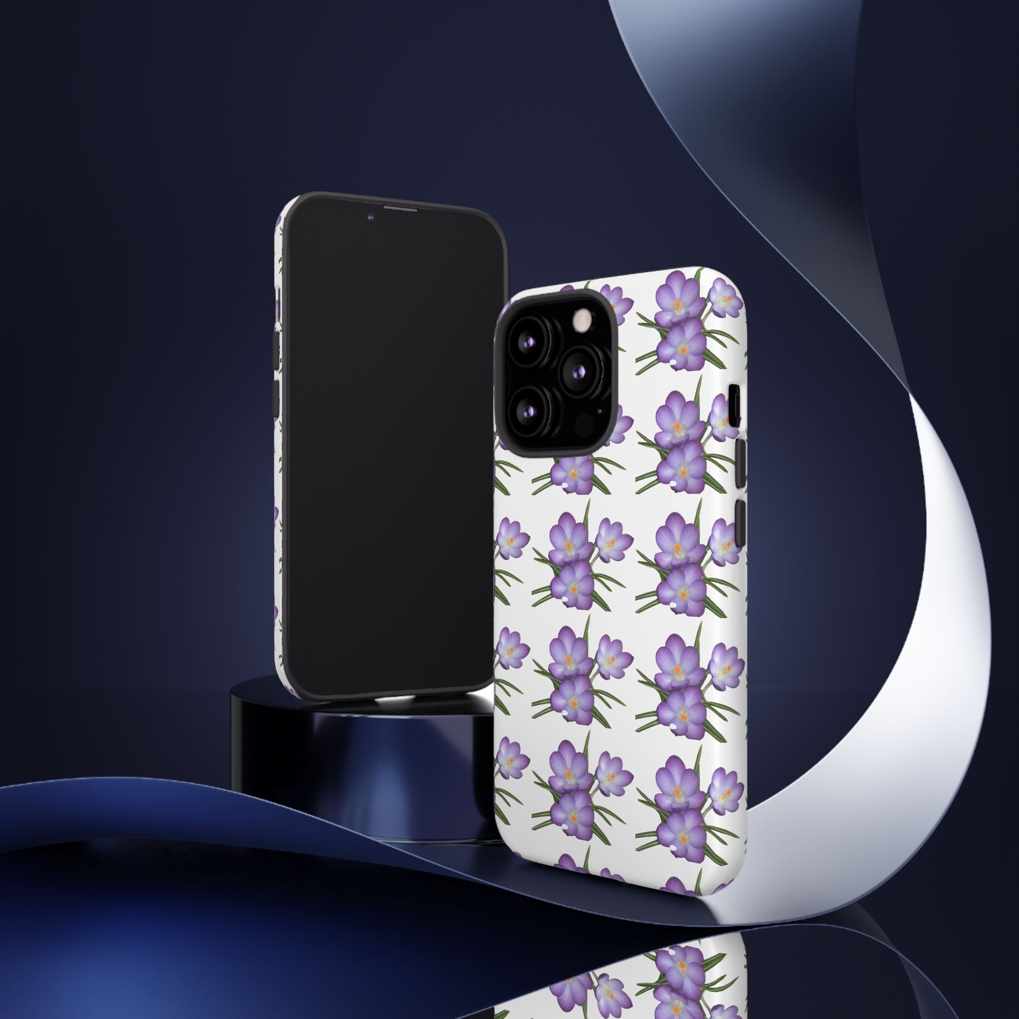 Tough Case — Purple Floral Phone Case